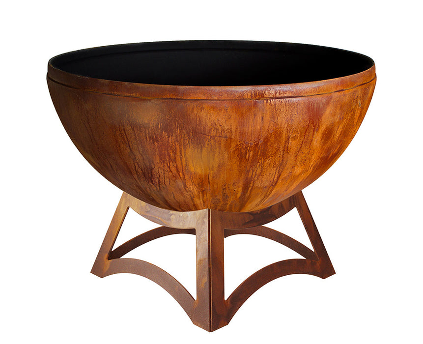 Ohio Flame OF30ABFCHB 30 Fire Chalice Artisan Fire Bowl with Hollow Base - 30 x 30 x 18 in. - Patina Finish