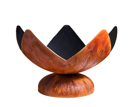 Ohio Flame OF30ABFF 30 Fire Flower Artisan Fire Bowl - 30 x 30 x 18 in. - Patina Finish