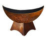 Ohio Flame OF41ABLUSB 41 Lunar Artisan Fire Bowl with Standard Base - 41 x 41 x 24 in. - Patina Finish