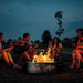 PD Metals PB0960 Pine Bough Unpainted 12 in. Tall 60 in. Diameter Outdoor Fire Ring - 60 x 60 x 12 in. - Unpainted Metal Gray