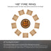 PD Metals AH01448 Autumn Harvest Unpainted 12 in. Tall 48 in. Diameter Outdoor Fire Ring - 48 x 48 x 12 in. - Unpainted Metal Gray