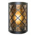 PD Metals MOS018SL Mosaic Interior Skyline Series Wall Sconce 4 x 8 x 12 in. Midnight Metallic Color
